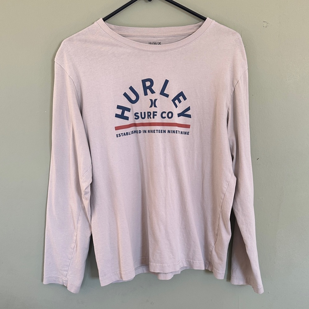 Hurley Off-White Surf Co Long Sleeve Tee